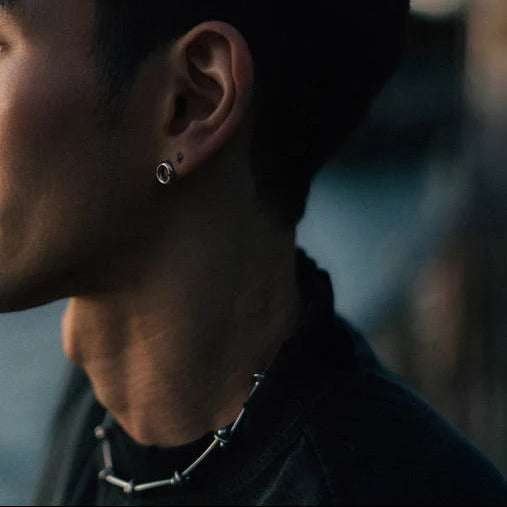 donut earring - silver - emanuel new york