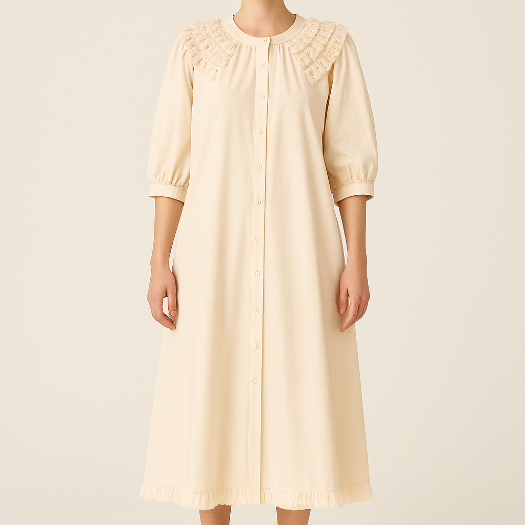 fringe shirt dress