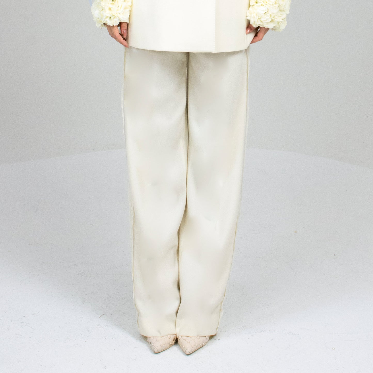 flowery tailor pants