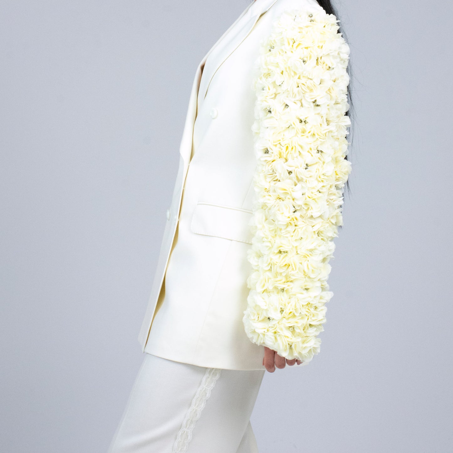 flowery tailor pants