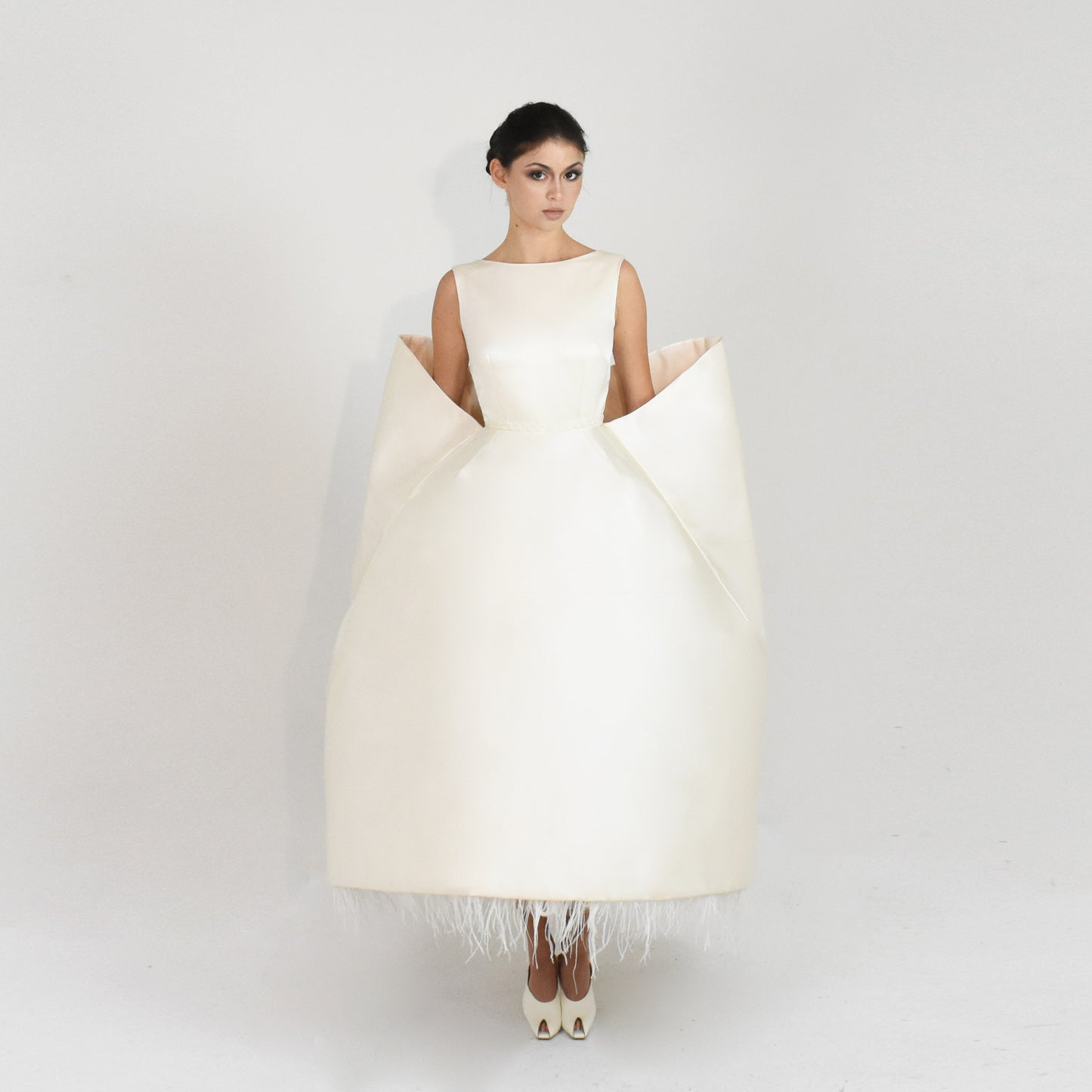 cocoon structured dress