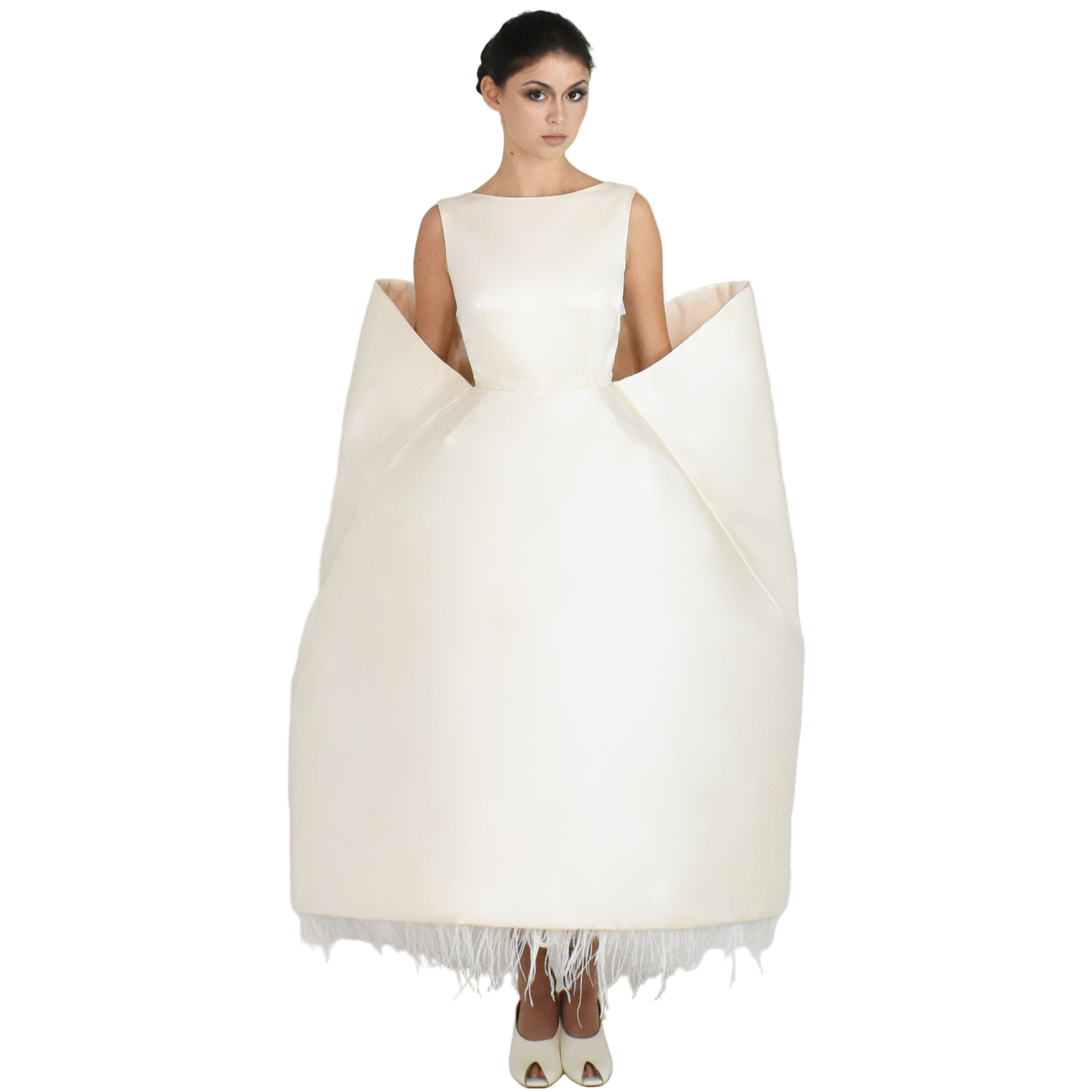 cocoon structured dress