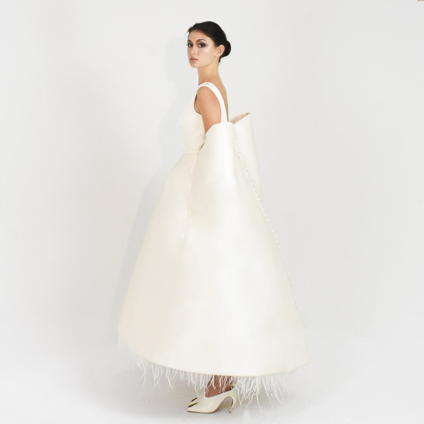 cocoon structured dress