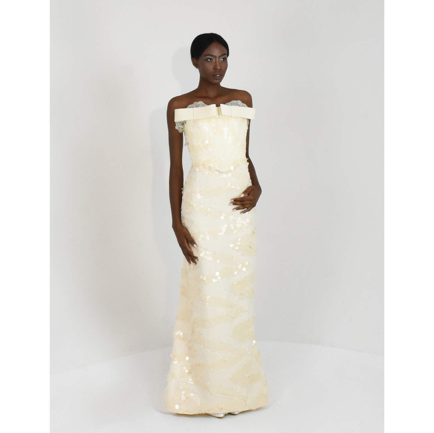 corset sparkly gown