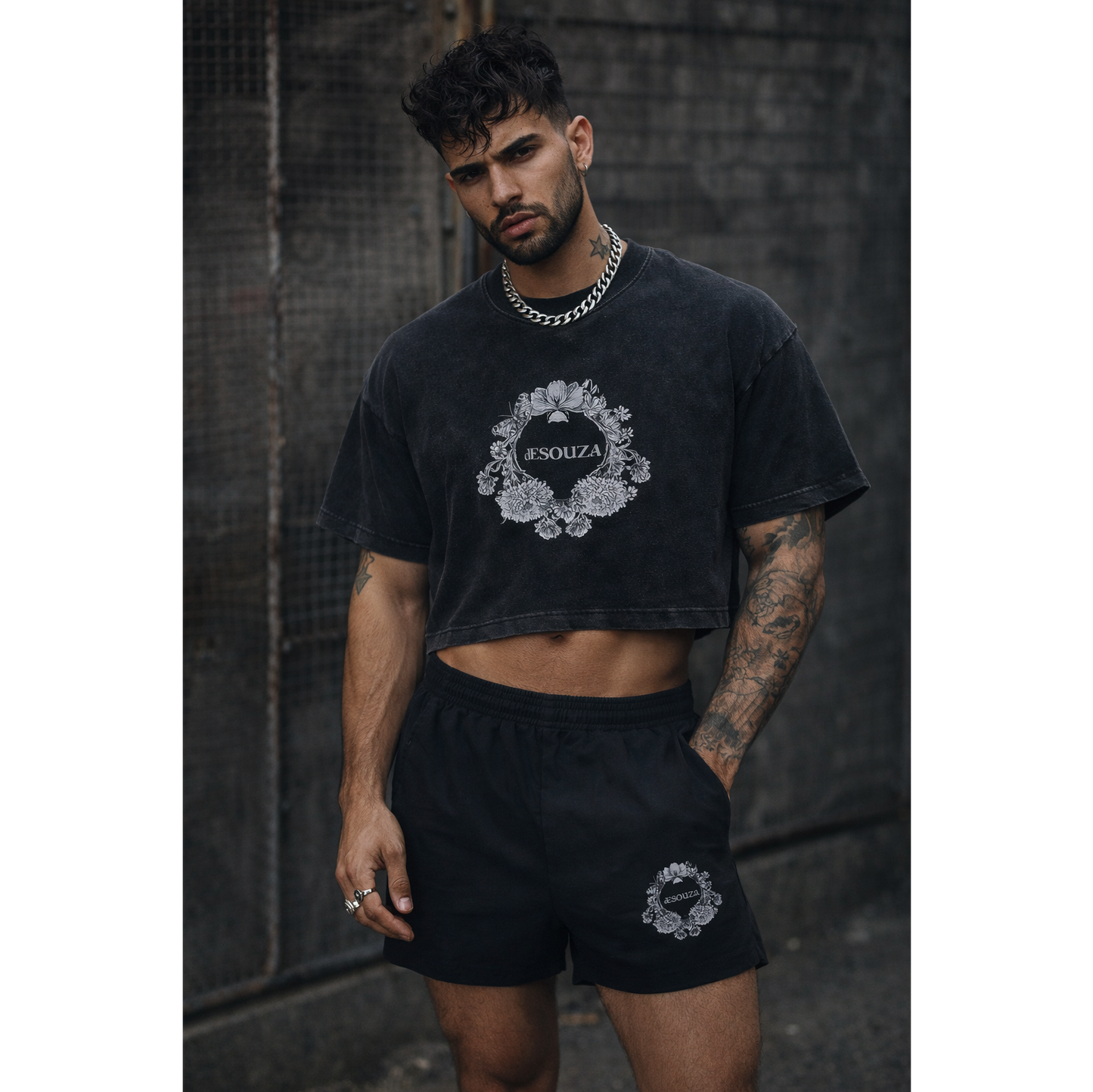 de souza - athletic short - black - emanuel new york