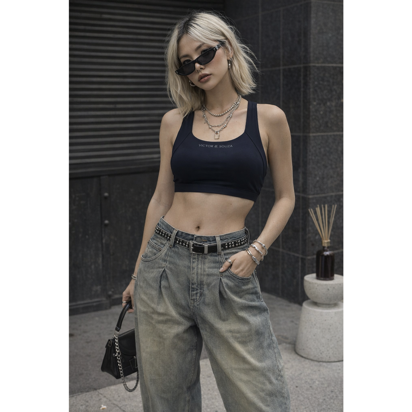 de souza - relax pleat denim - emanuel new york