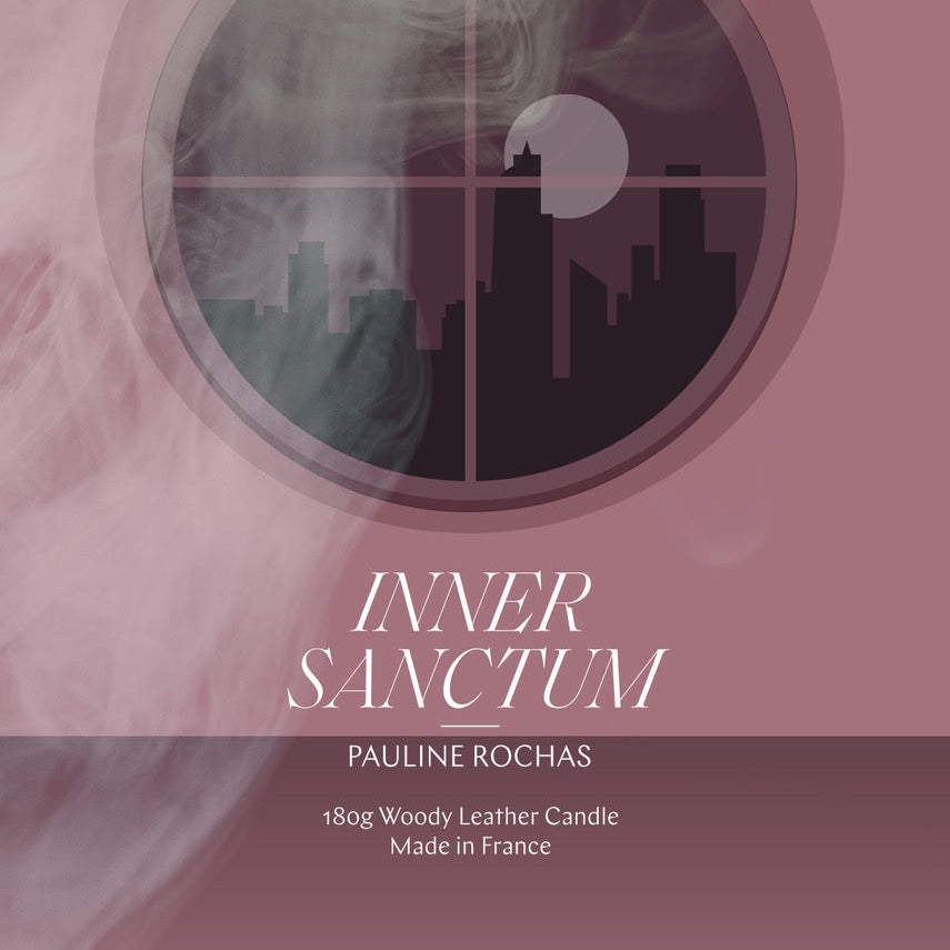 inner sanctum - woody leather candle
