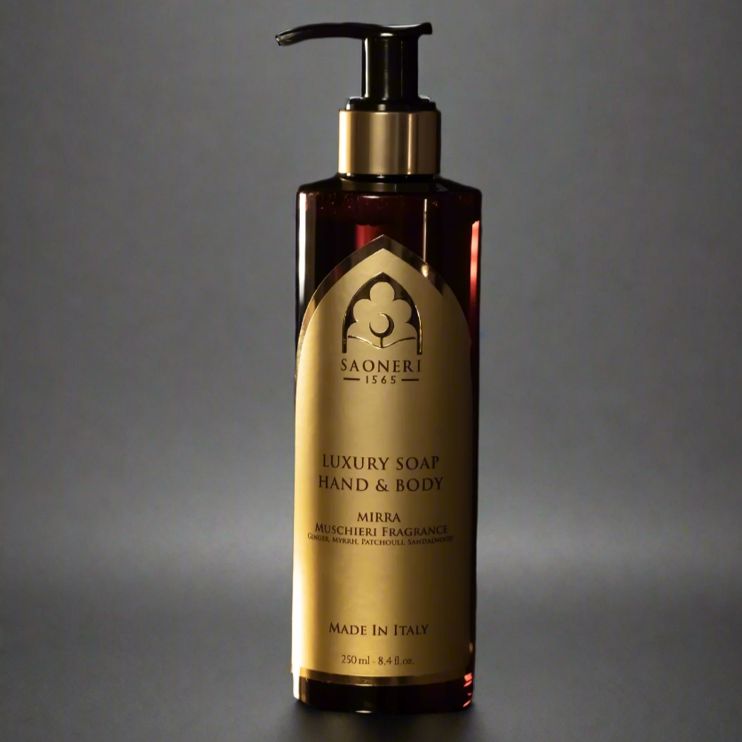 mirra hand and body soap