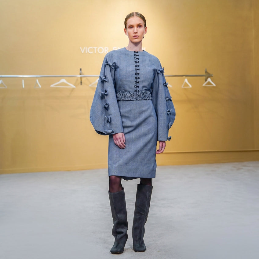 aurelia glen-check skirt