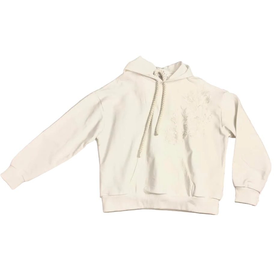 de souza - chantilly hoodie - white - emanuel new york