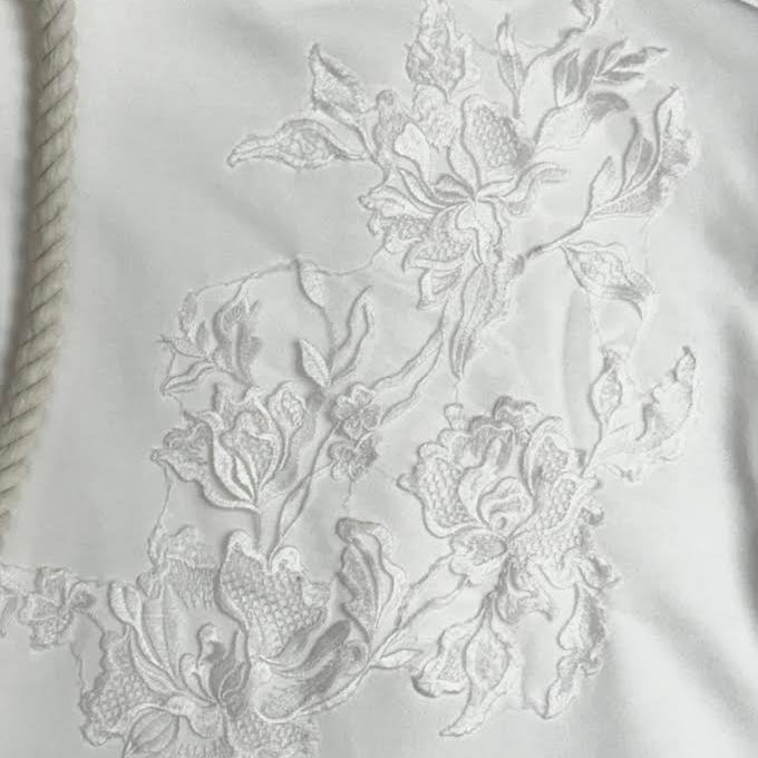 de souza - chantilly hoodie - white - emanuel new york