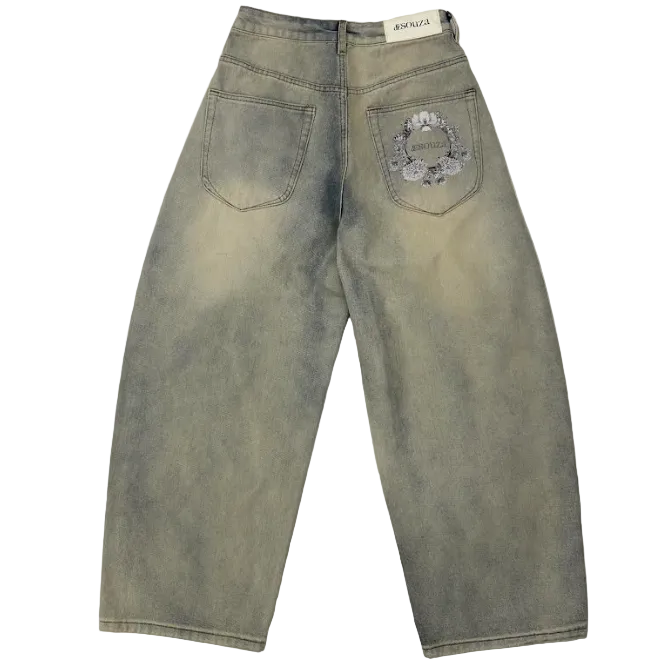 de souza - relax pleat denim - emanuel new york