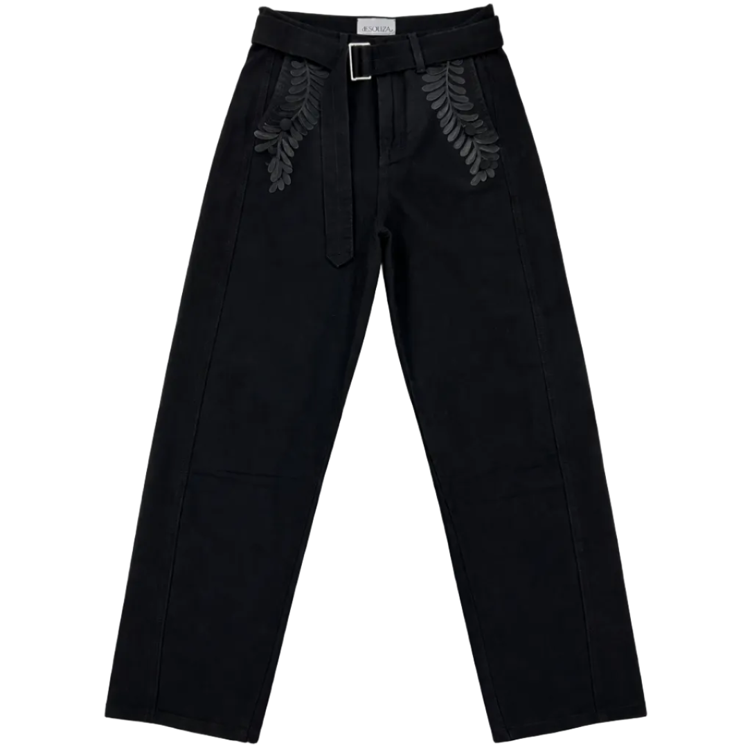 de souza - utility pant - black - emanuel new york