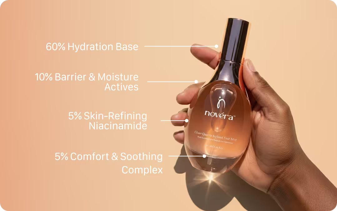clear quartz infused face mist - emanuel new york