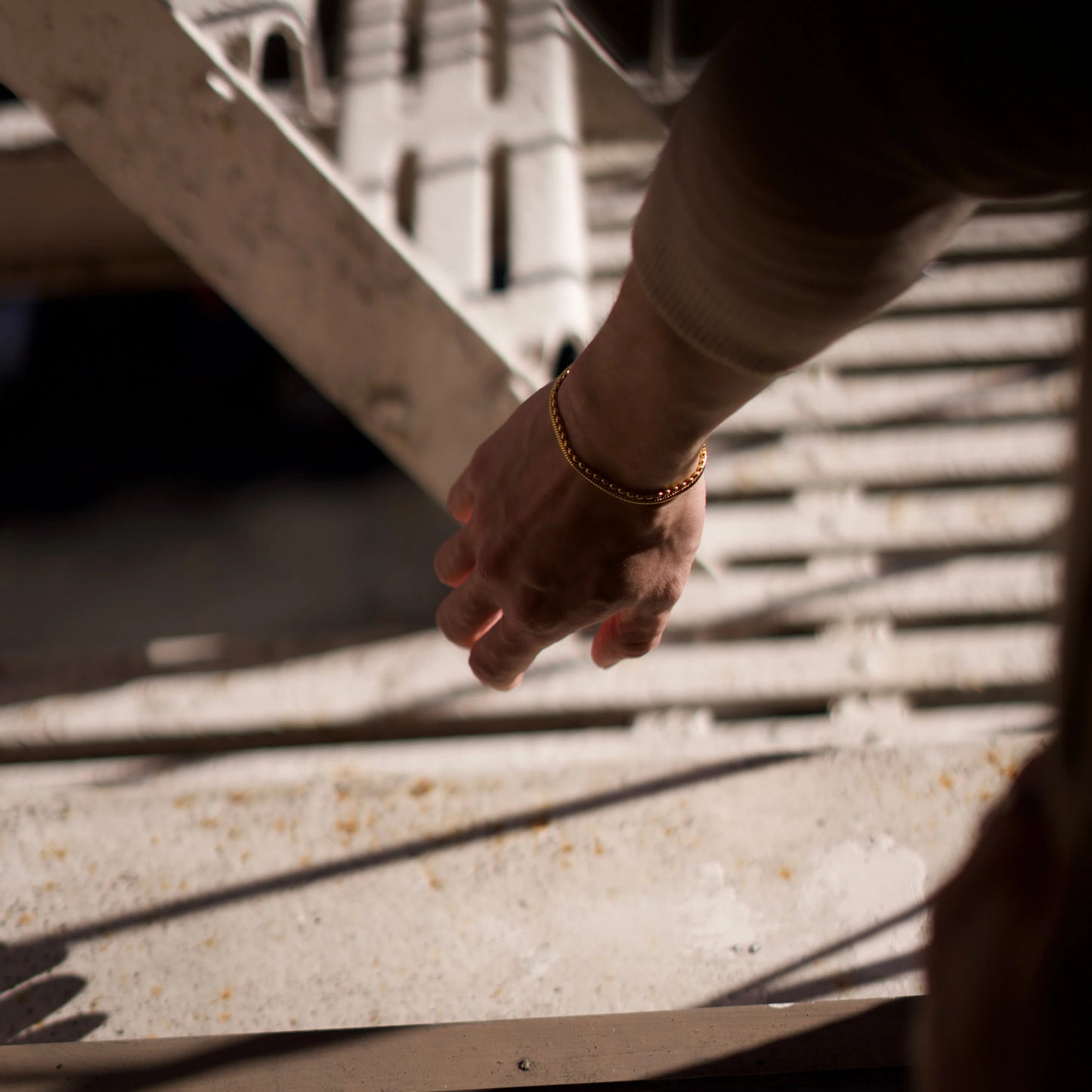 rice chain bracelet - gold