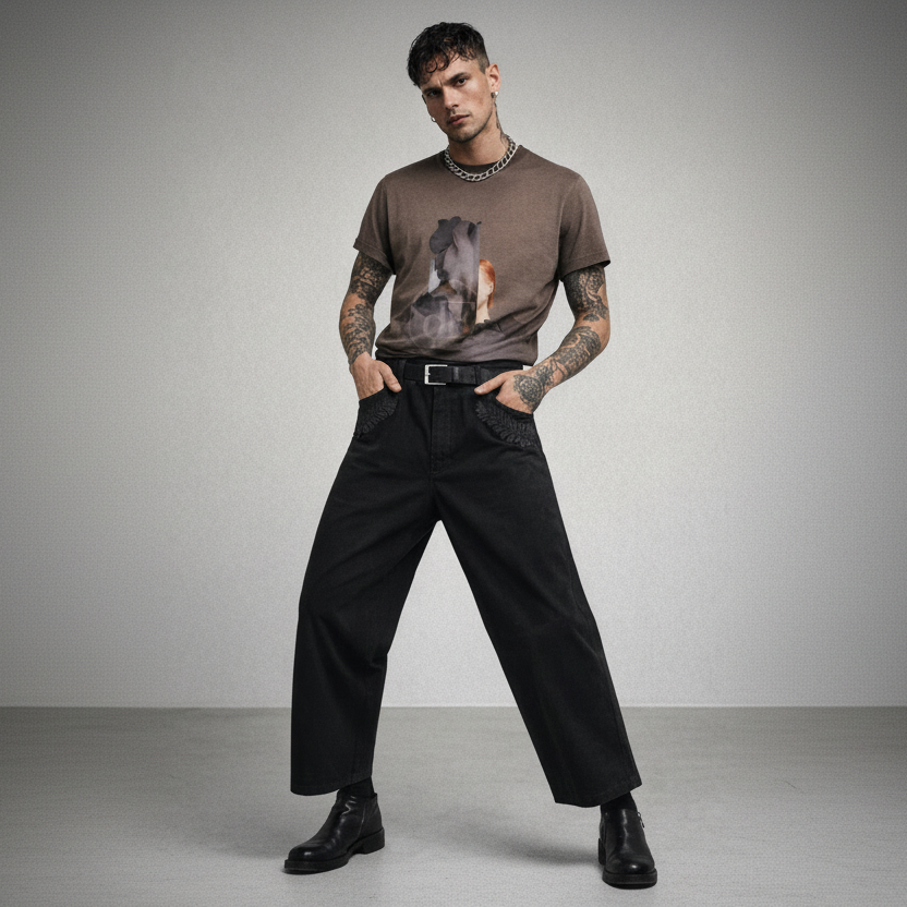 de souza - utility pant - black - emanuel new york