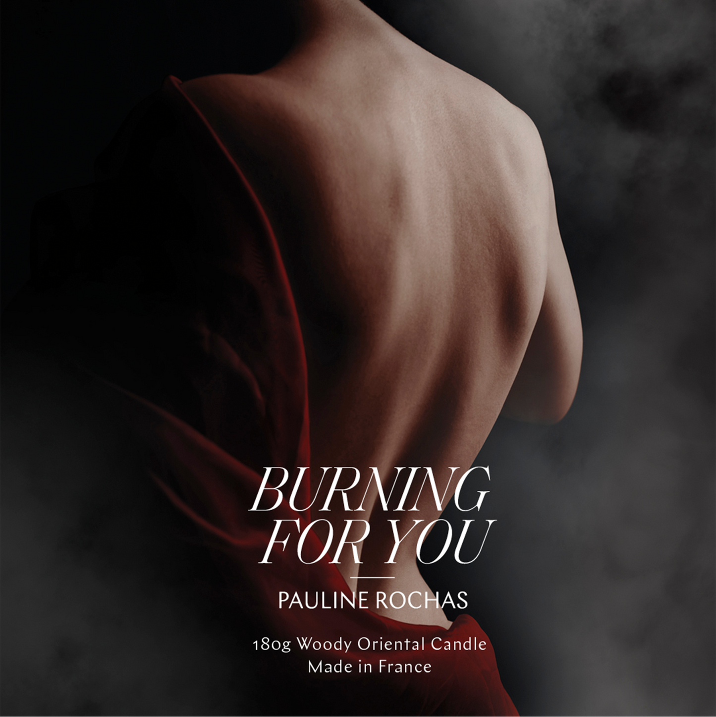 burning for you - woody oriental scented candle