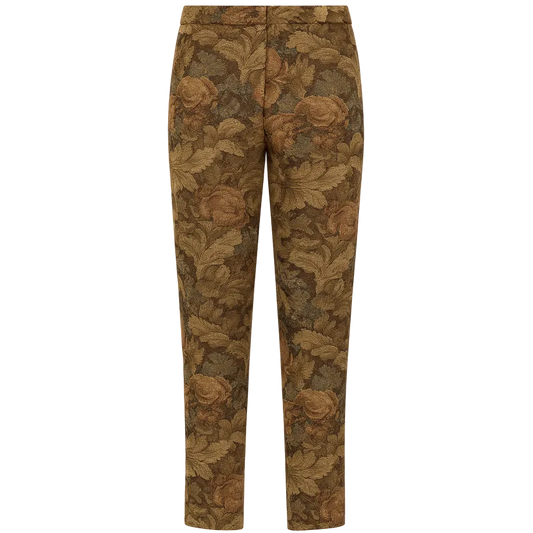 brocade cigarette pant