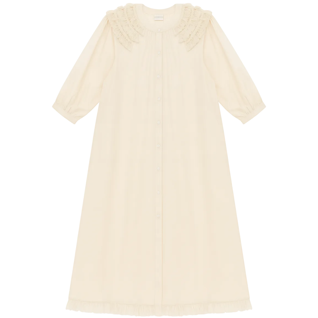 fringe shirt dress