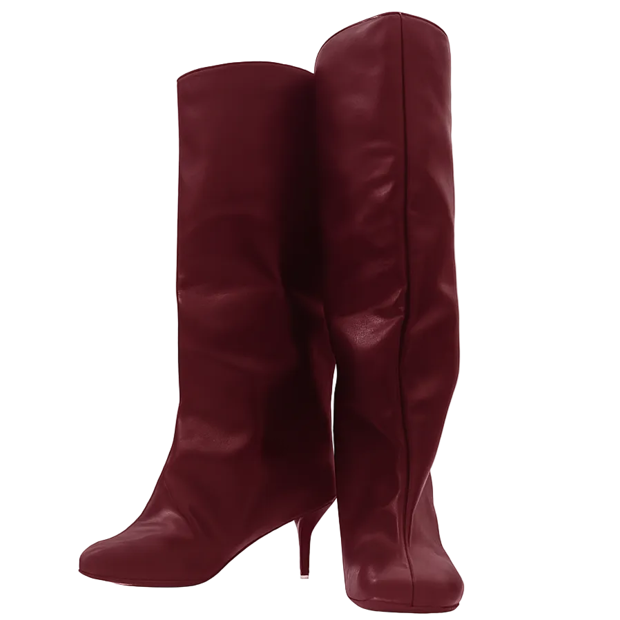 hoof scrunch boot burgandy - emanuel new york