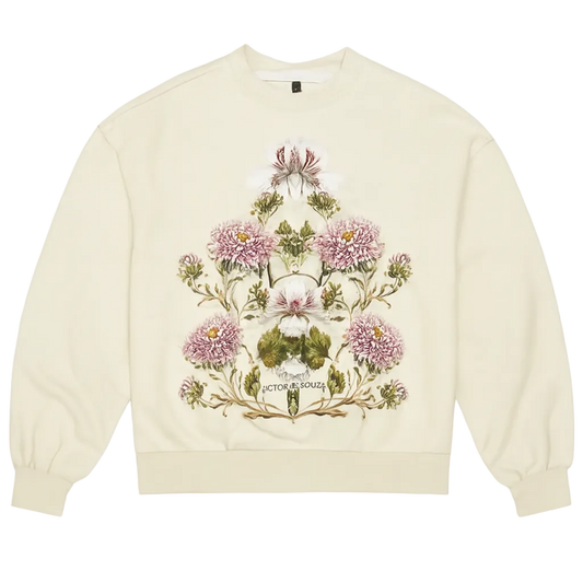 de souza - arc shoulder sweatshirt - cream - emanuel new york