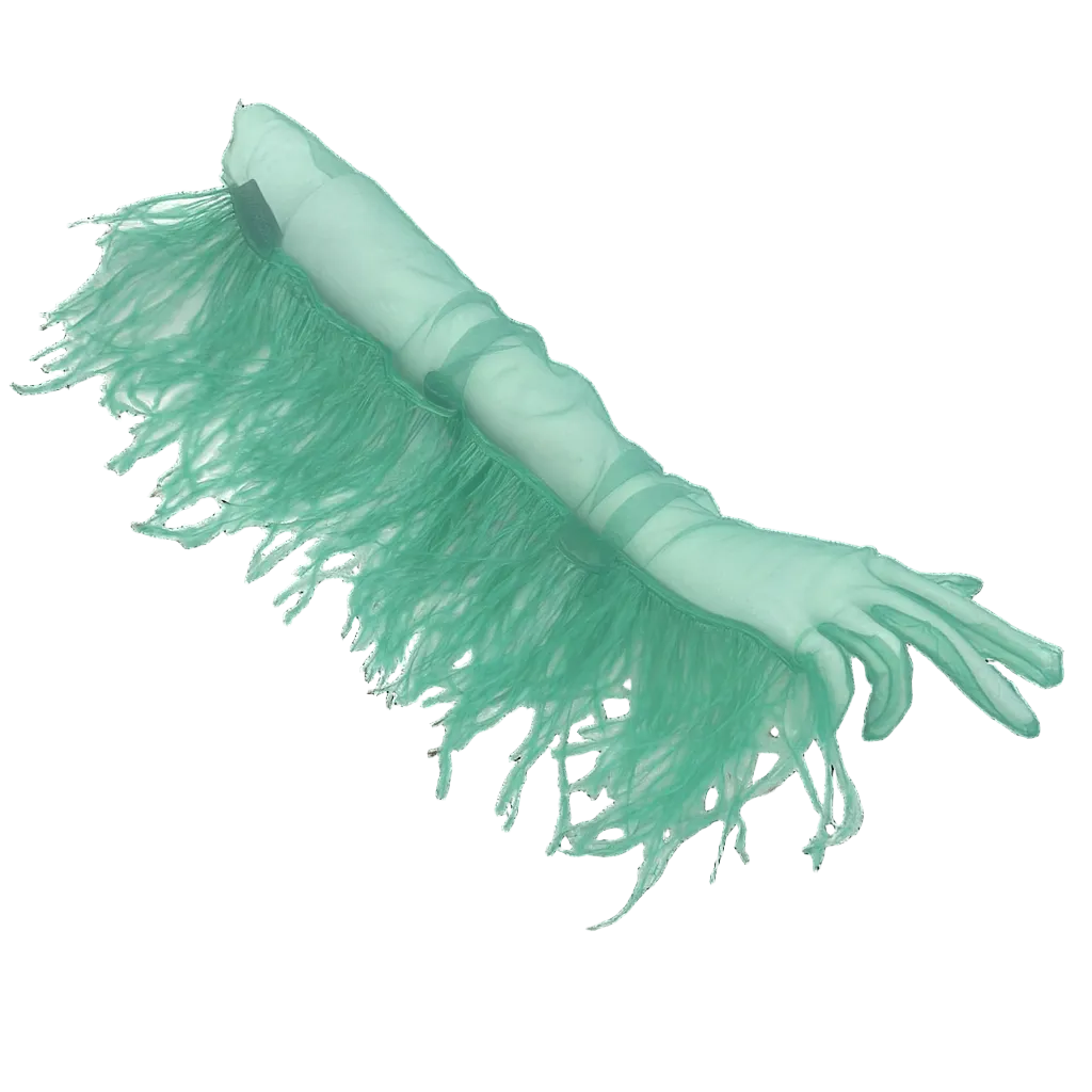 sheer ostrich glove - mint