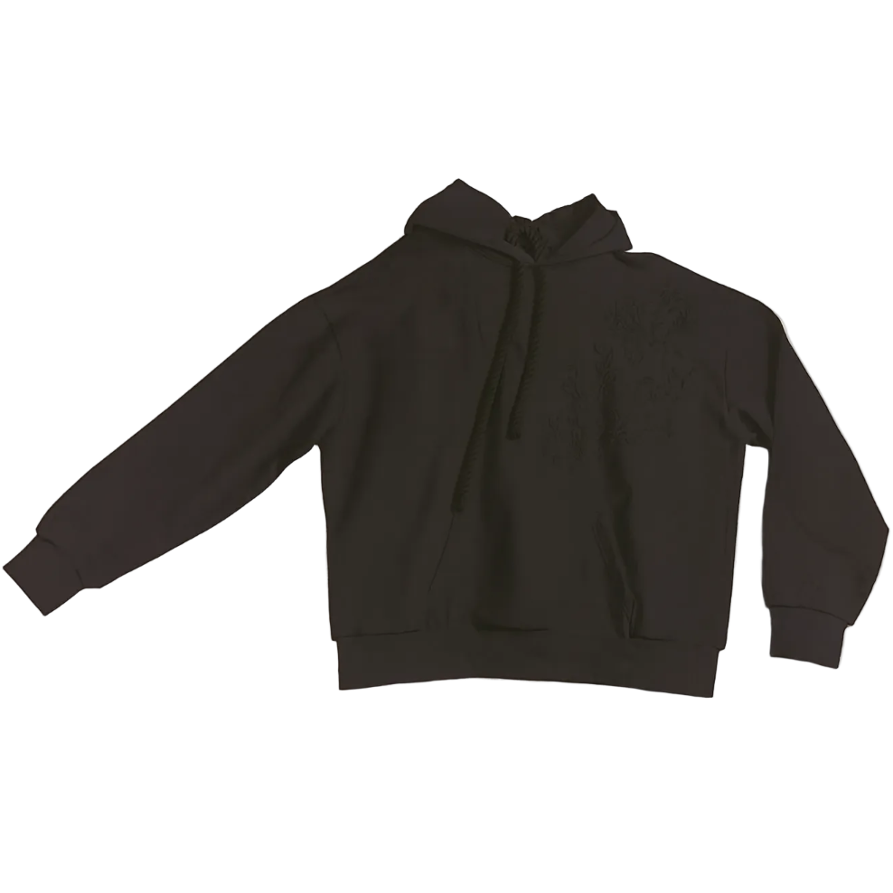 de souza - chantilly hoodie - black - emanuel new york