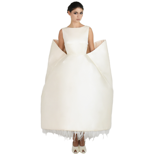cocoon structured dress