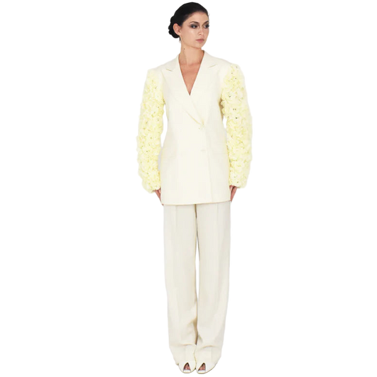 hand embroidered floral suit