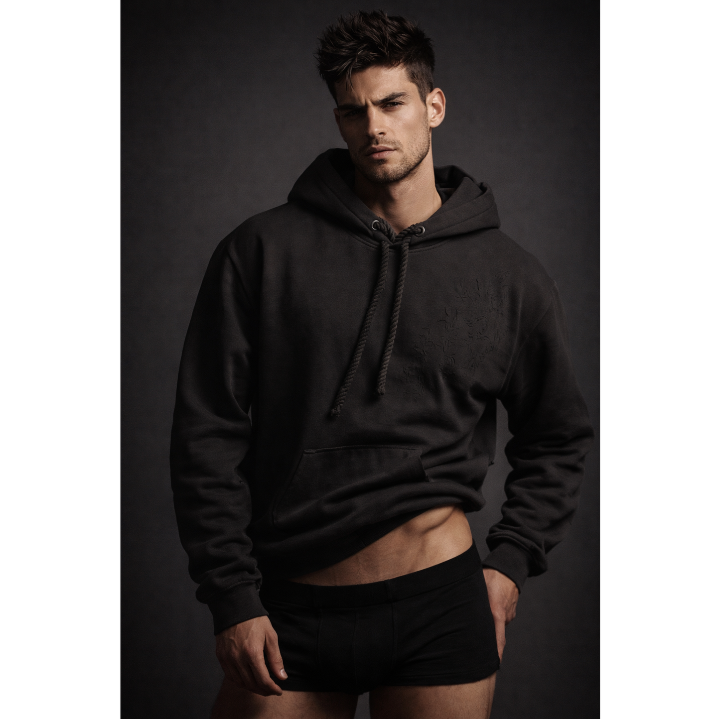 de souza - chantilly hoodie - black - emanuel new york