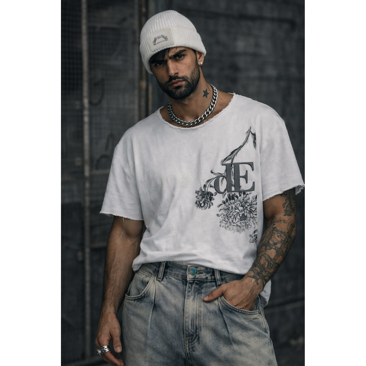 de souza - retro beanie - white - emanuel new york