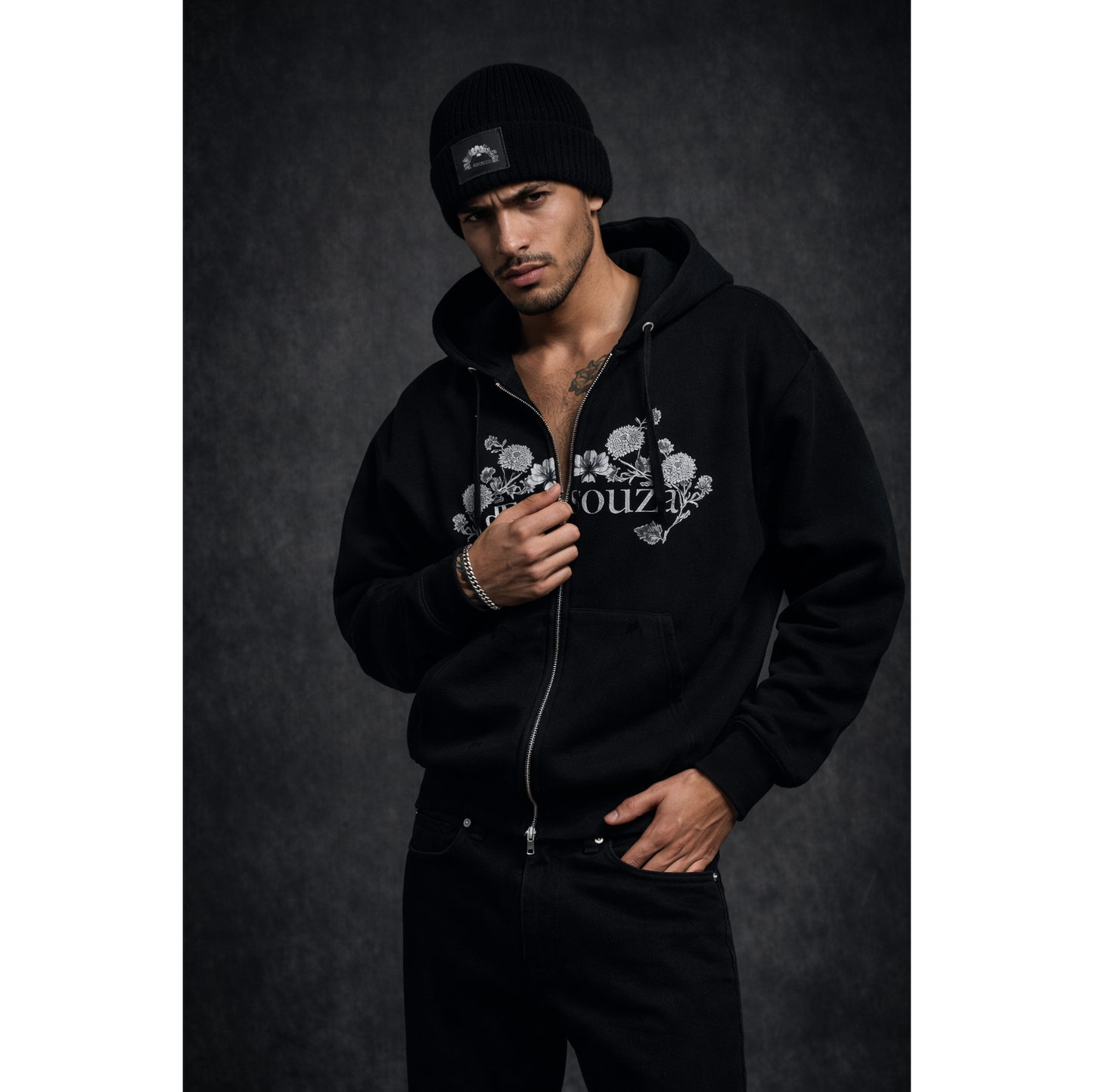 de souza - retro beanie - black - emanuel new york