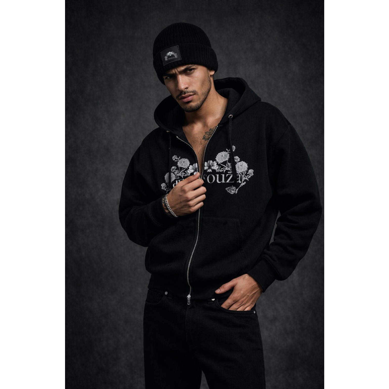 de souza - retro beanie - black - emanuel new york