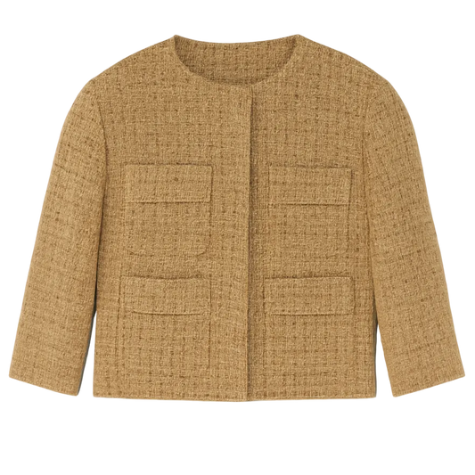 bouclé crop jacket