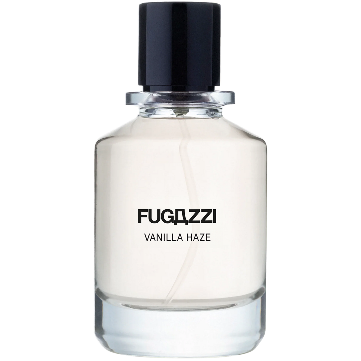 Fugazzi Vanilla Haze perfume bottle on a white background
