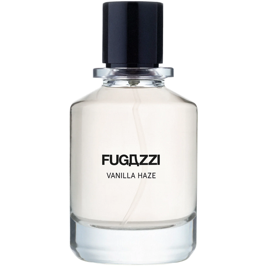 Fugazzi Vanilla Haze perfume bottle on a white background