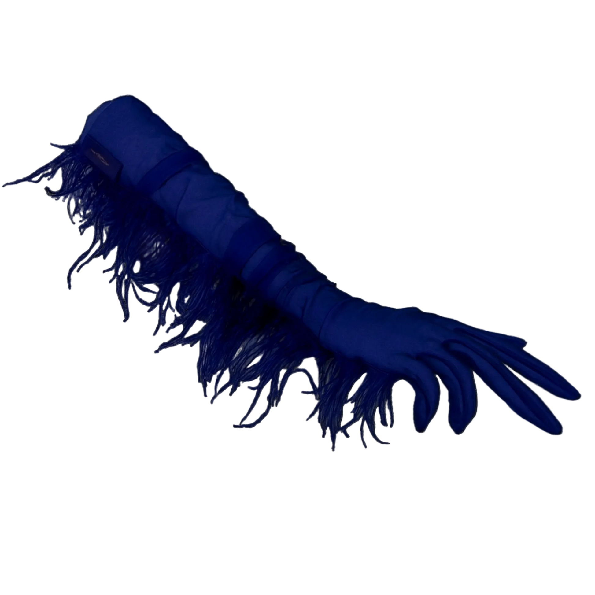 sheer ostrich glove - navy - emanuel new york