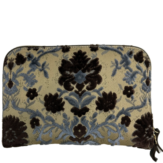 bianca clutch - petrolio