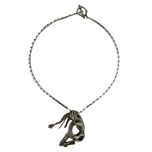 mermaid washing hair pendant