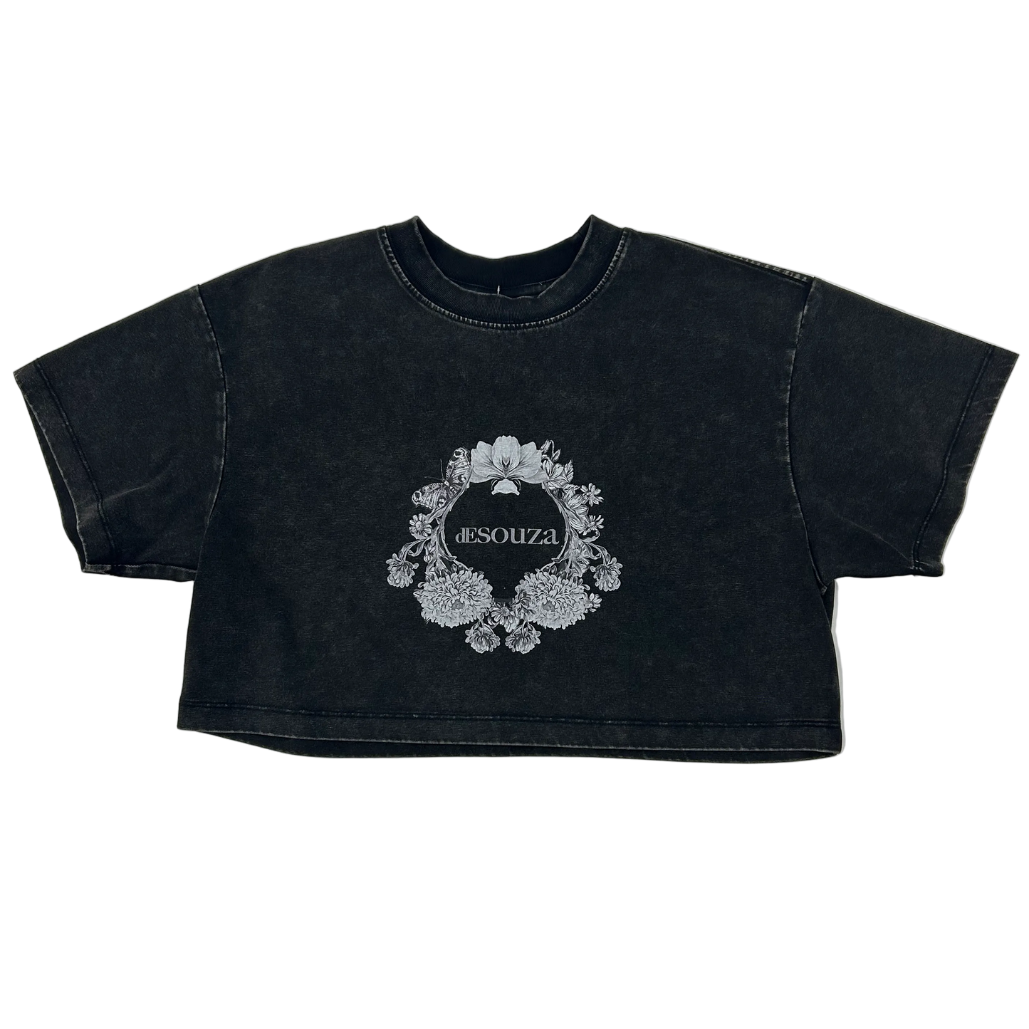 de souza - retro crop shirt - black - emanuel new york