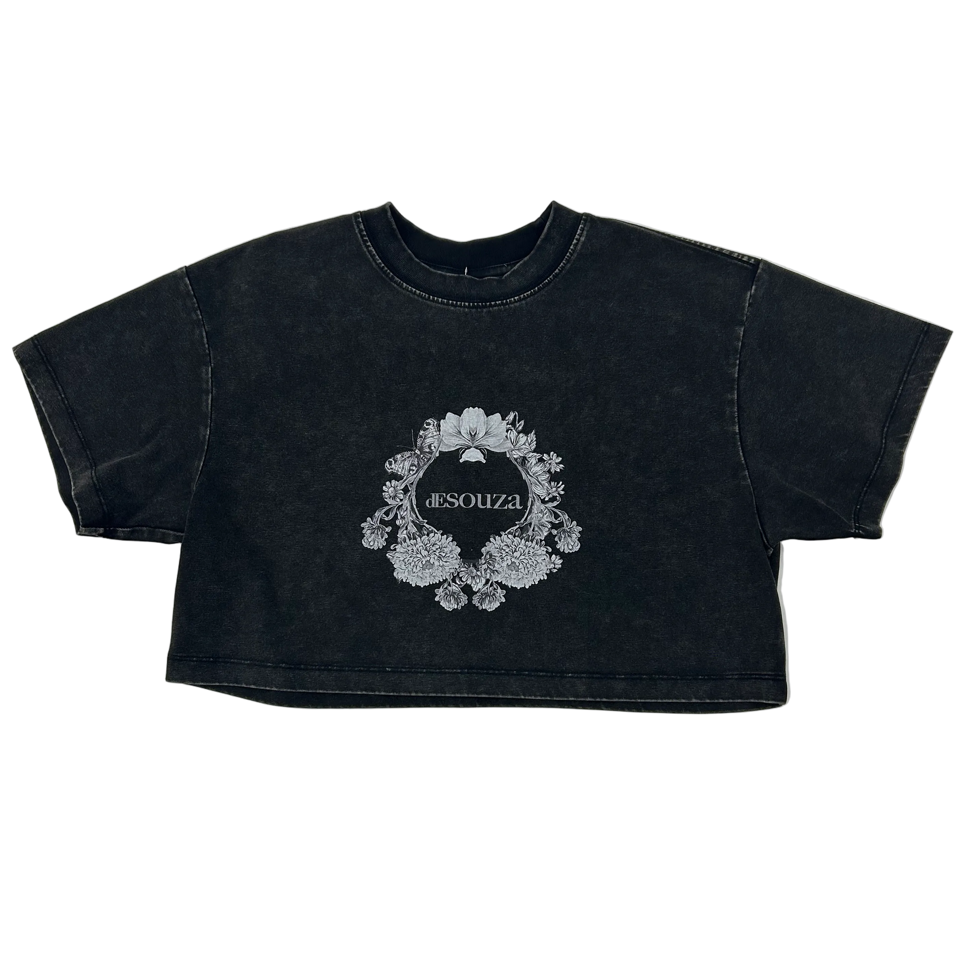 de souza - retro crop shirt - black - emanuel new york