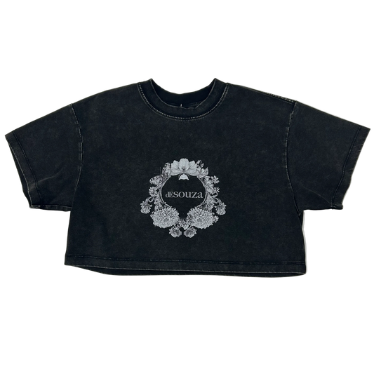 de souza - retro crop shirt - black - emanuel new york