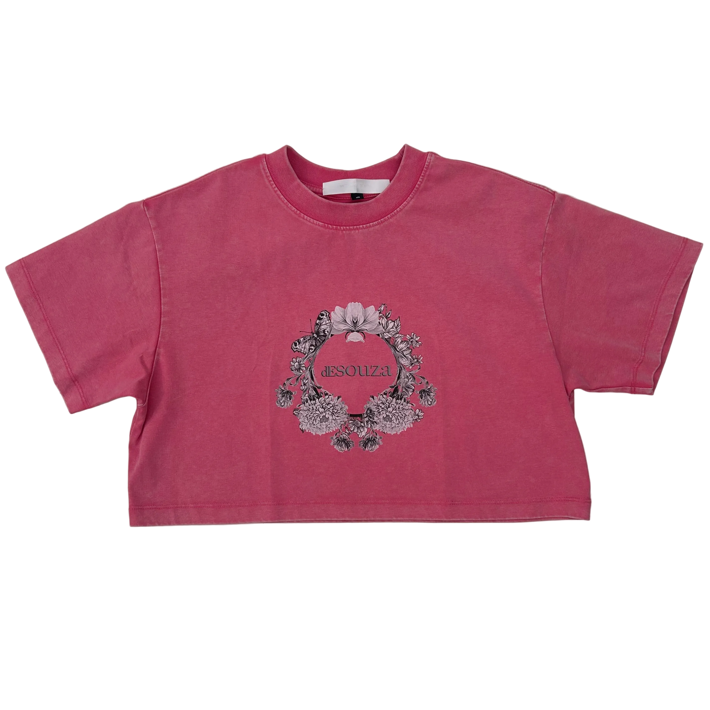 de souza - retro crop shirt - pink - emanuel new york
