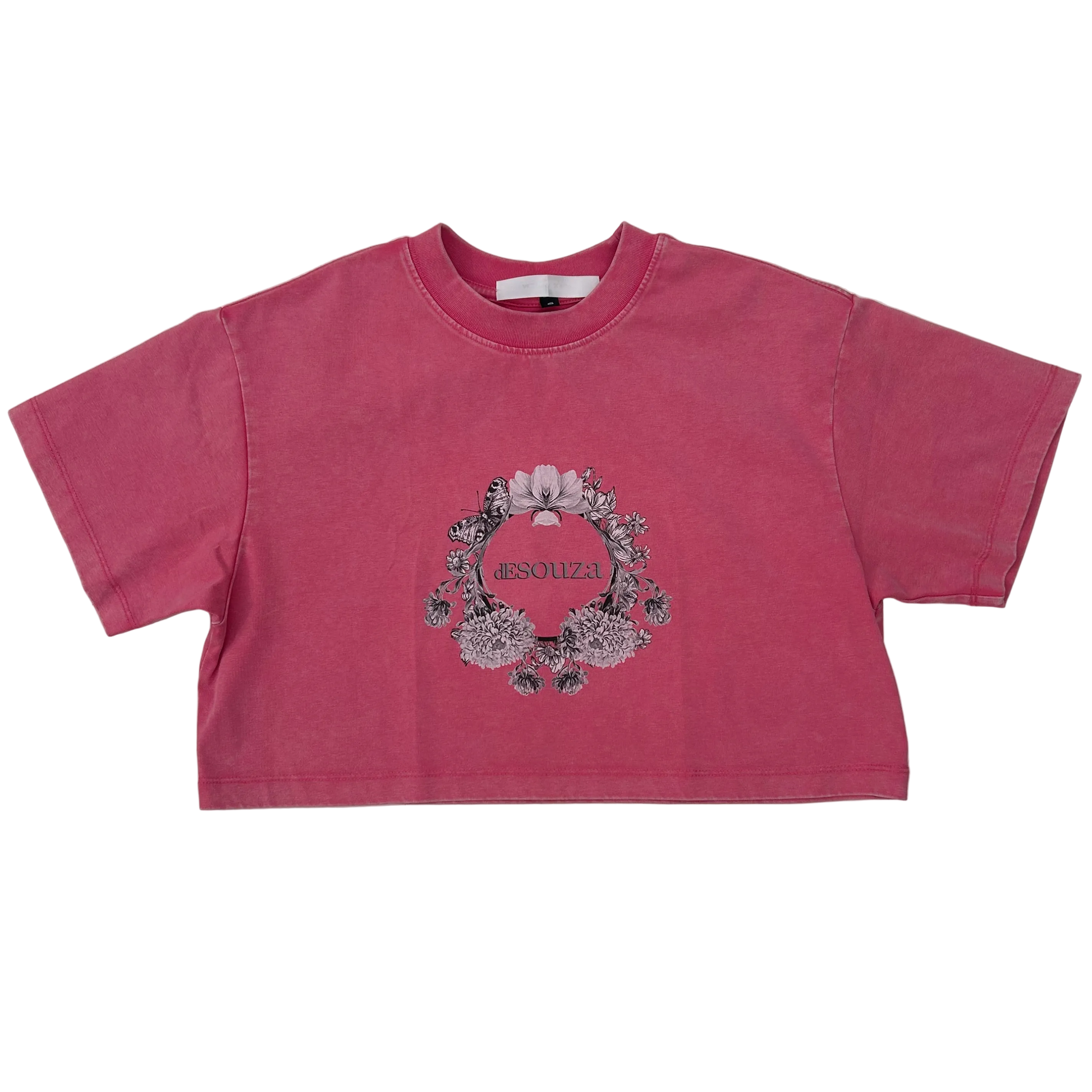 de souza - retro crop shirt - pink - emanuel new york