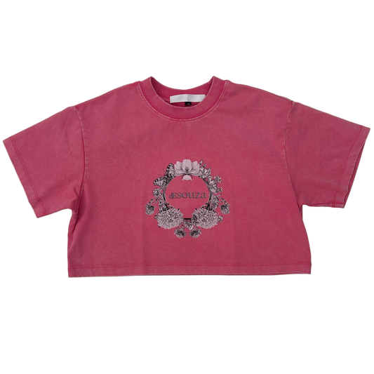 de souza - retro crop shirt - pink - emanuel new york