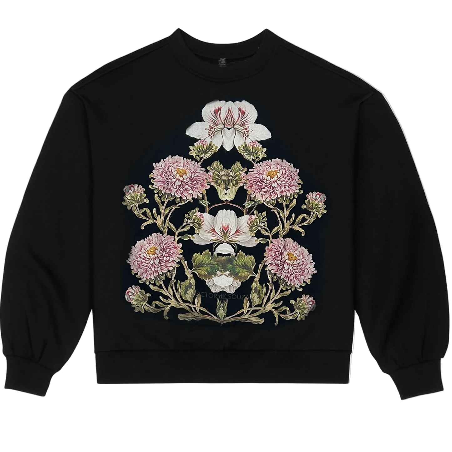 de souza - arc shoulder sweatshirt - black - emanuel new york