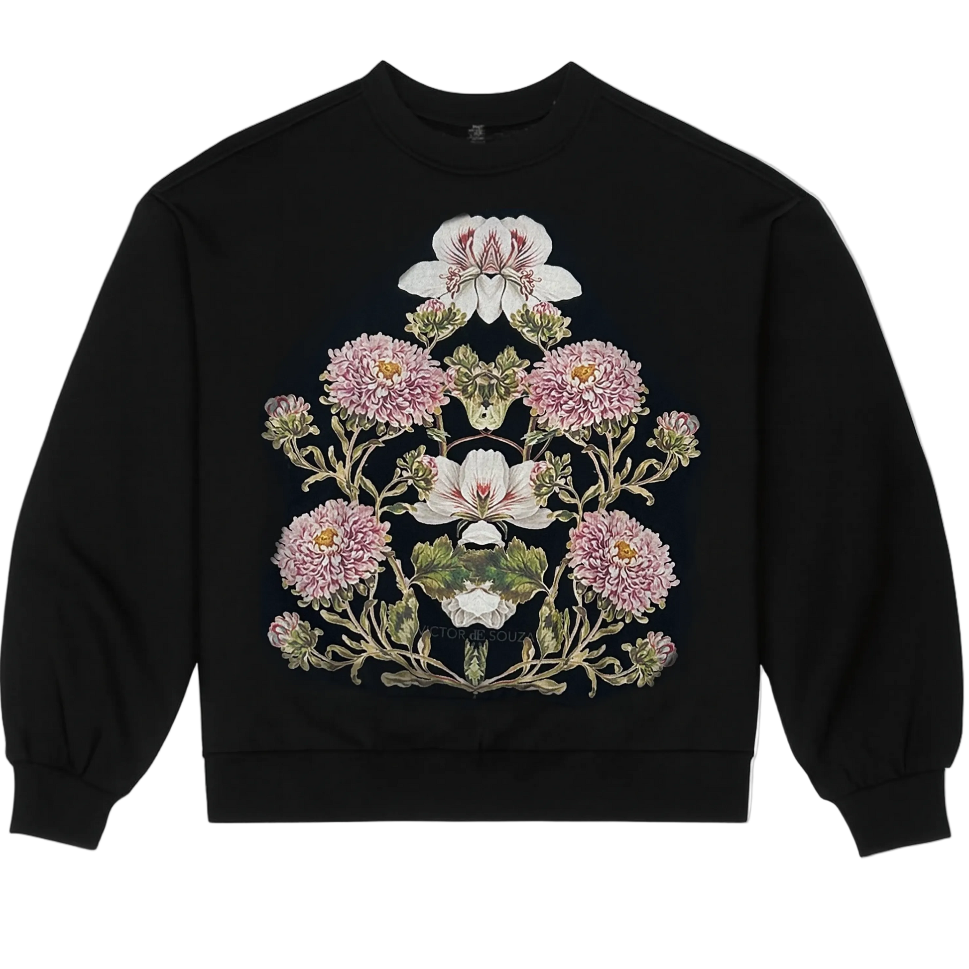 de souza - arc shoulder sweatshirt - black - emanuel new york
