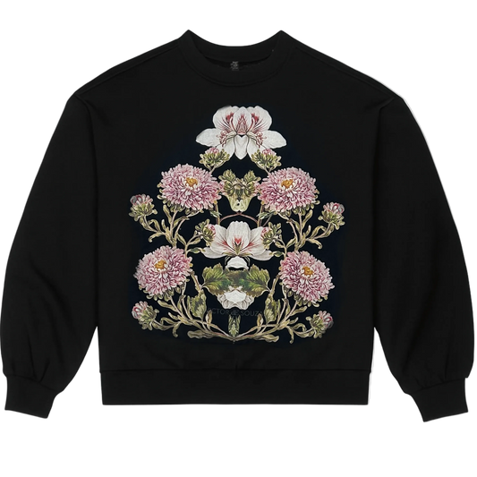 de souza - arc shoulder sweatshirt - black - emanuel new york