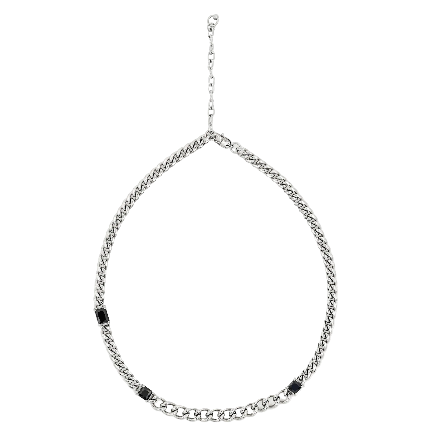 black gemstone necklace