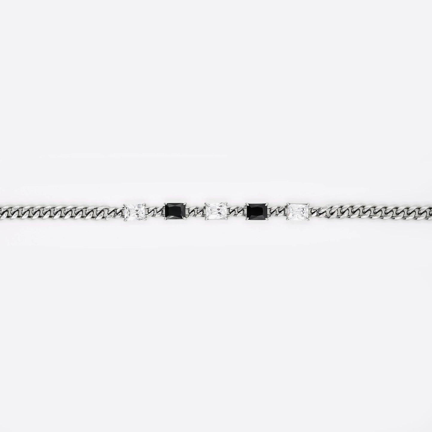 black and crystal necklace